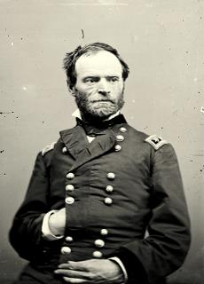 General William T. Sherman preforming the sign of fellow craft of freemasonry.